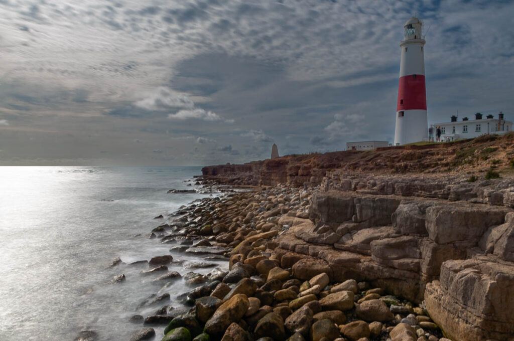 Portland Bill Dorset practicing outdoor photography using long exposure 8 seconds 