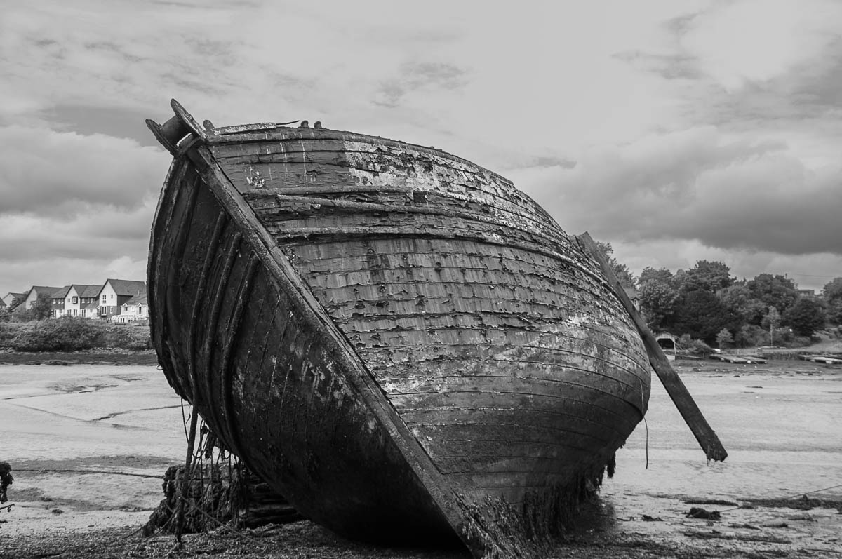 hulk at hooe lake Plymouth