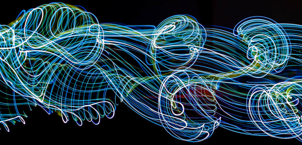 drawing with light making trails